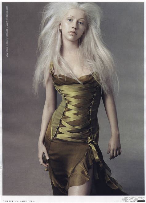 WE ♥ VERSACE: Christina Aguilera for Versace Fall 2003 by 